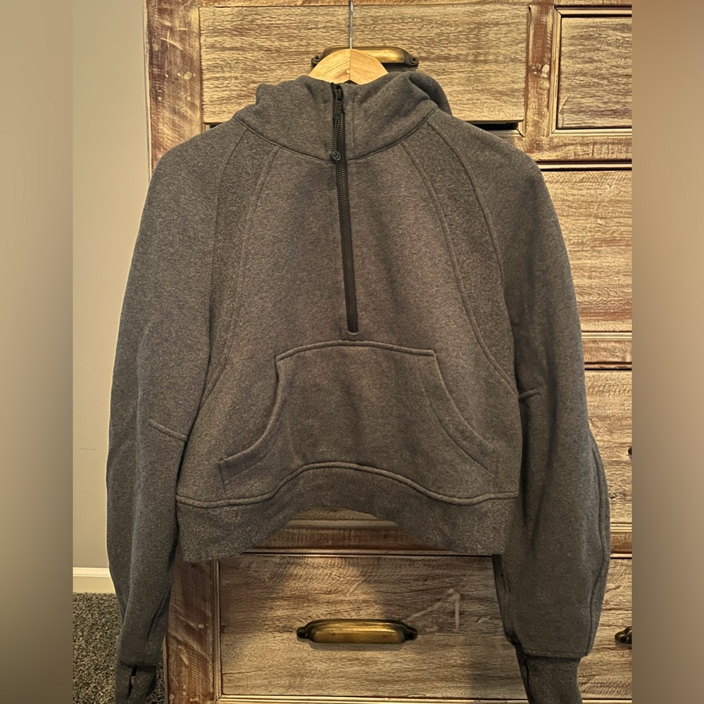 Lululemon oversized 3/4 scuba zip hoodie